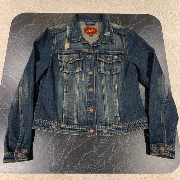 one 5 one Jackets & Blazers - NWOT- One 5 One Distressed Jean Jacket